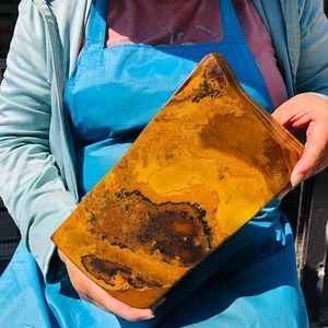 Grande pietra occhio di tigre naturale 8,07 libbre cristallo quarzo esemplare minerale guarigione - Foto 1 di 15