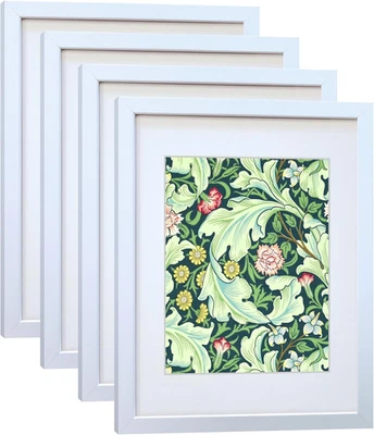 Conjunto de 4 molduras para fotos 11X14 feitas de madeira maciça com vidro real para - Imagem 1 de 4