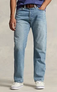 Polo Ralph Lauren The VINTAGE klassische Passform Distressed Herrenjeans 38 x 34 neu mit Etikett $ 228 - Bild 1 von 10