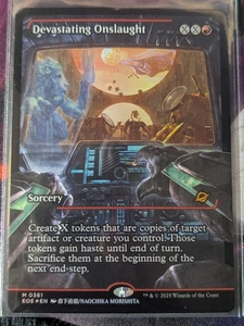 Devastating Onslaught (0361) (Showcase) - Edge of Eternities (EOE) Foil NM #361 - Picture 1 of 1