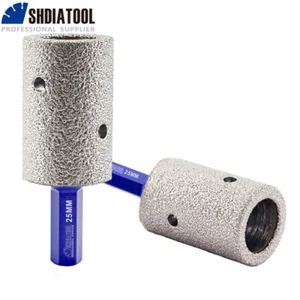Diamant Fingerfräser Fliesen Stein Arbeitsplatte Porzellan 2 Stück 25 mm Sechskantschaft - Bild 1 von 9
