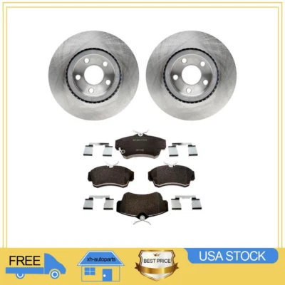 Rotores de freno delanteros y pastillas de freno metálicas para Chrysler PT Cruiser 2001-2009 2010 Foto 1 de 4