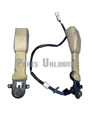 91-95 Acura Legend OEM cinturón de seguridad delantero hebillas receptores pestillos x2 TAN 4 puertas Foto 1 de 2