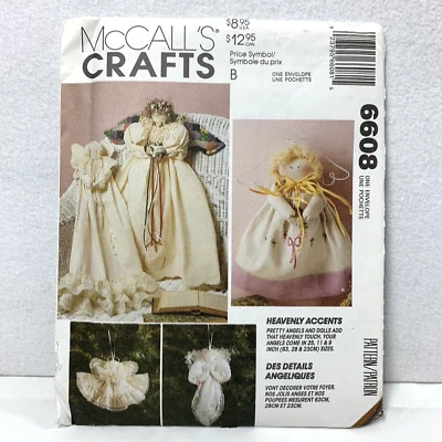 McCall's Crafts Heavenly Accents Angel Doll Pattern 6608 Uncut Vintage 90s - Image 1 of 4