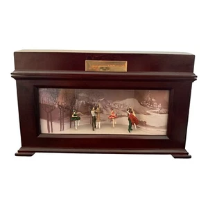 Mr Christmas Music Box w Ballet Dancers in Outdoor Scene - Picture 1 of 14