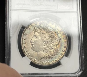 1901 VAM-3 DDR NGC XF45 Morgan Silver Dollar - Attractive Toning + Luster! - Picture 1 of 5