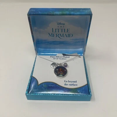 Disney Live Action The Little Mermaid Ariel Silver Plated Pendant/Charm Necklace - Image 1 of 2