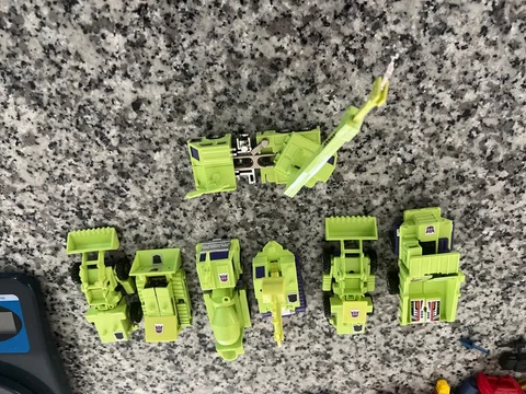 Transformers 1984 G1 Takara Japan Constructicon Devastator Collection lot of 7 Cover