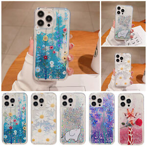 Shockproof Liquid Glitter Case Cover For iPhone 15 14 Samsung Galaxy A54 A13 S23