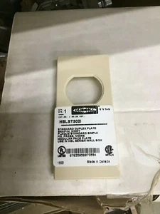 HUBBELL HBLST302I , MODULAR FACEPLATE, HBL SERIES WALLBOX, SNAP IN IVORY STANDAR - Picture 1 of 1