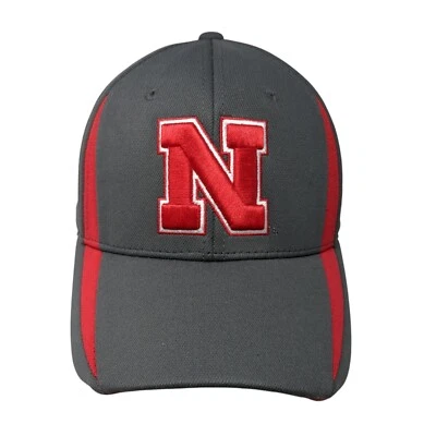 Sombrero ajustado letra N gris talla única bordado 6 paneles Top of the World Foto 1 de 4