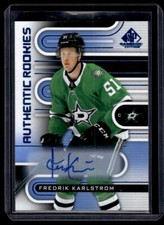 2022-23 SP Game Used Authentic Rookie Auto Fredrik Karlstrom RC Auto #191