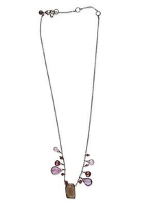 Alexis Bittar 302880 Women Gunmetal Pendant Necklace 17" - Picture 1 of 6