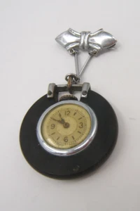 ANTIQUE PENDANT LAPEL WATCH 15J FRANCE WORKING - Picture 1 of 6