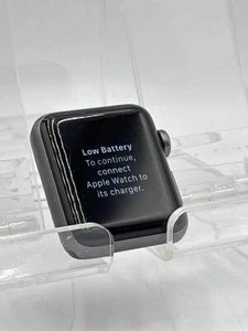 Apple Watch Series 3 38mm GPS A1858 Space Gray Aluminum Black Sport Band - Zdjęcie 1 z 9