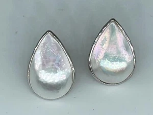 Orecchini Perla Mabe A Goccia In Oro Bianco 18kt - Imagen 1 de 3