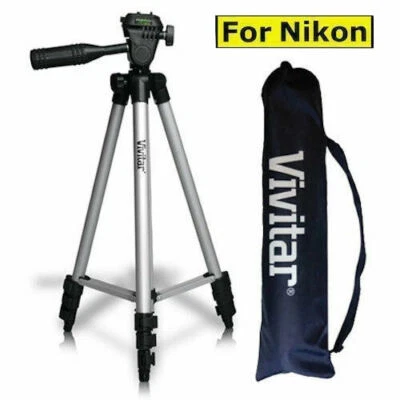  50" PROFESSIONAL VIVITAR TRIPOD WITH QUICK RELEASE FOR  NIKON DSLR CAMERAS - Image 1 of 4