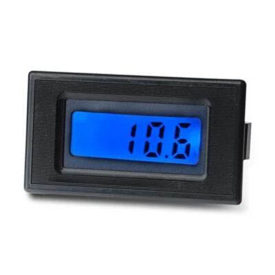 DC Voltmeter digital LCD Einbau Panel-Meter blau beleuchtet Amperemeter Spannung - Bild 1 von 4