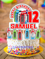 Prime Drink Personalised Birthday Cake Topper SET  *FREE Postage*