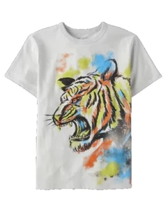 New The Children's Place TCP Tiger Tee Shirt Size S 5-6 NWT - Picture 1 of 2