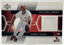 ALBERT PUJOLS ST. LOUIS CARDINALS 2005 UPPER DECK UD GAME JERSEY RELIC