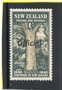 Nueva Zelanda GV1 1940 oficial o/print 1s. sg O151 HH. Menta - Imagen 1 de 2