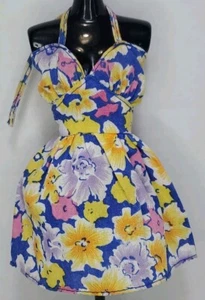 Vintage Mattel 1992 Barbie Fashion Favorites 783 Floral Halter Sun Dress EUC  - Picture 1 of 5
