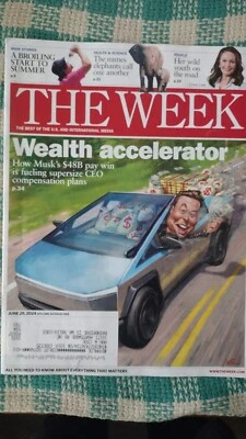 THE WEEK WEALTH ACCELERATOR MUSK'S COMPENATION PLANS 06/28/2024 MAGAZINE - Image 1 of 4