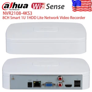 Dahua 8Ch NVR NVR2108-4KS3 Videoregistratore di rete 8 canali protezione perimetrale - Foto 1 di 9