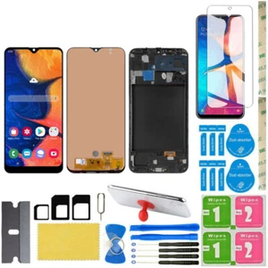 For Samsung Galaxy A20 A205 SM-A205YN LCD Display Touch Screen Digitizer + Frame - Foto 1 di 14
