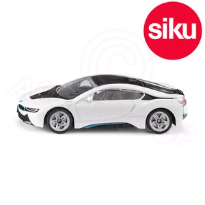 Siku 1458 BMW i8 Electric Sports Car in White + Black - Detailed scale Model Toy - Picture 1 of 1