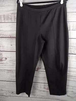 Talbots Ankle Pants Women’s Medium Petite Black Pull On Straight Leg Career  - Image 1 of 4