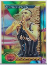 1993-94 TOPPS FINEST ANFERNEE HARDAWAY REFRACTOR ROOKIE RC #189