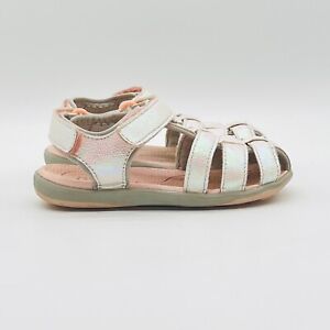 See Kai Run Sandals Girls 8C Silver Fisherman Paley Lightweight Waterproof Shoes