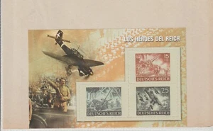 Alemania Aniversario II Guerra mundial Hojita Recuerdo de Serie año 1943 (GT-835 - Picture 1 of 1