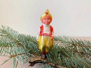 Vintage Hand-Painted Clip-on Aladdin Genie Christmas Ornament Soviet Новый год! - Picture 1 of 4