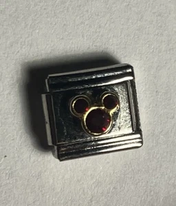 Zoppini Italian Segmented Stretch Bracelet Charm Mickey Mouse Ears - Picture 1 of 2