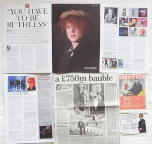 SIMPLY RED : CUTTINGS COLLECTION - Adverts Interview - Picture 1 of 1