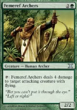 FEMEREF ARCHERS X4 4 4X 10th Edition MTG Magic the Gathering Cards DJMagic