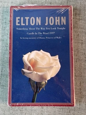 Elton John Cassette Tape Something About Way U Look & Candle in the Wind SEALED - Image 1 of 4