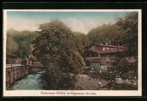 Rabenau, Rabenauer Mühle im Rabenauer Grund, Ansichtskarte 1934 - Picture 1 of 2