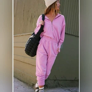 Mono Free People Training Day rosa prisma talla grande nuevo sin etiquetas - Imagen 1 de 11