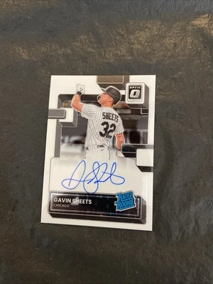 Gavin Sheets 2022 Donruss Optic Rated Rookie Autograph RRS-GS Chicago White Sox  - Image 1 of 2