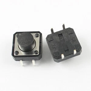10Pcs Momentary Tactile Tact Push Button Switch 4 Pin DIP 12x12x7.5mm - Picture 1 of 6