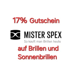 17% Gutschein Mister Spex 🤓 auf Brillen + Sonnenbrillen 😎 Code Schnellversand - Bild 1 von 3