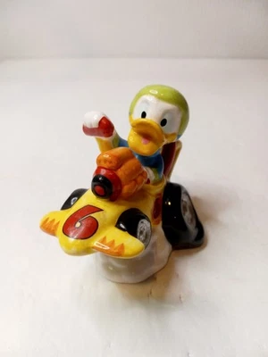 Disney Enesco Donald Duck Race Car Ceramic Figurine FREE SHIPPING - Image 1 of 4
