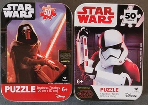Cardinal Disney Star Wars (Kylo Ren) (Storm Trooper) 50 Piece Mini Puzzle 5x7 - Picture 1 of 2