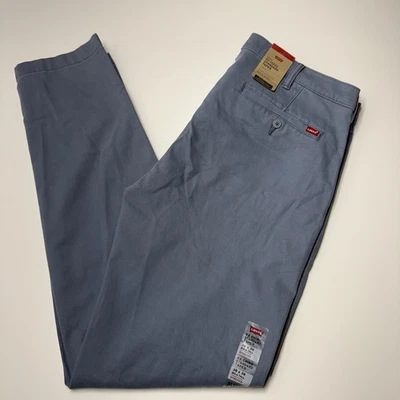 Levis Mens Big & Tall XX Chino Standard Taper Pants Stretch Blue Sz 38x36 NWT - Image 1 of 4