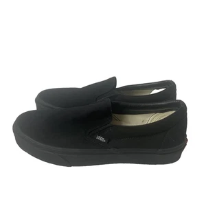 Vans Clásicos Zapatos Sin Cordones Para Hombre Talla 8 Negro Triple Negro Zapatillas de Skate - Imagen 1 de 14