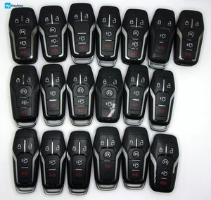 Mixed Lot x19 OEM Ford Smart Keys 4 Button and 5 Button WORN - Foto 1 di 2